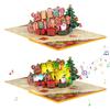 Musical 3D Christmas Greetings Card Beautiful Holiday 3D Popup Christmas Card with Music for Home or Office Decors