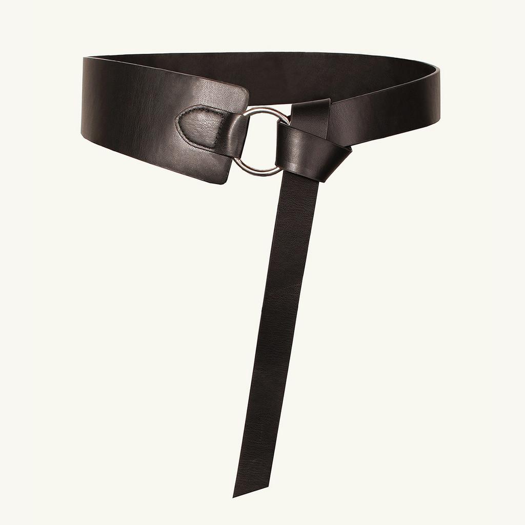 Simple Waist Womens Belt With Soft Faux Material And Tie Detail Everyday For