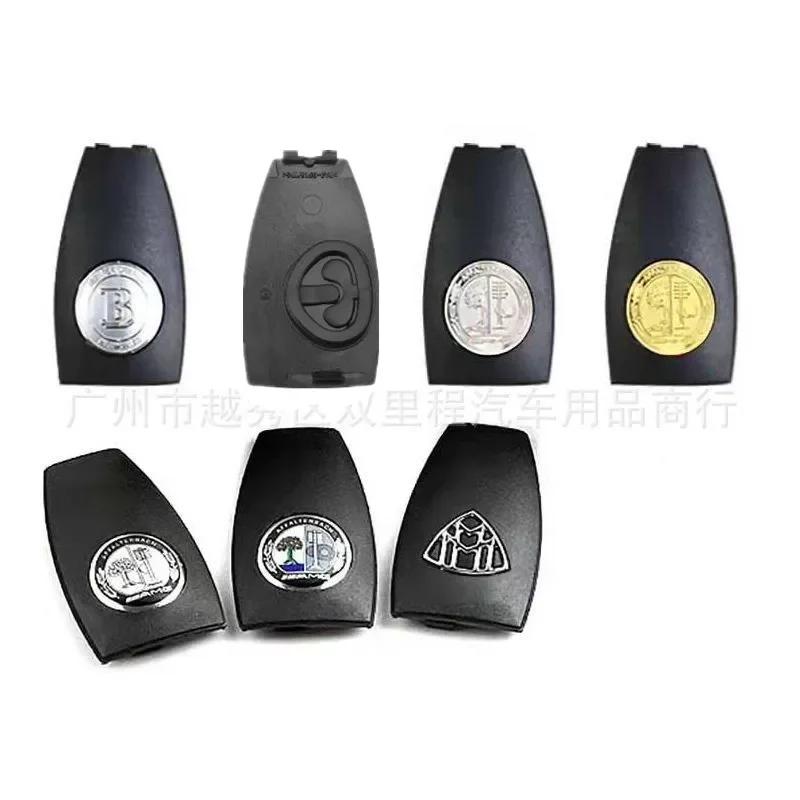 For Mercedes Benz Key Shell Car Emblem for Mercedes Benz AMG Maybach Apple Tree B M Fob Logo Styling Accessory for W205 X156 X25