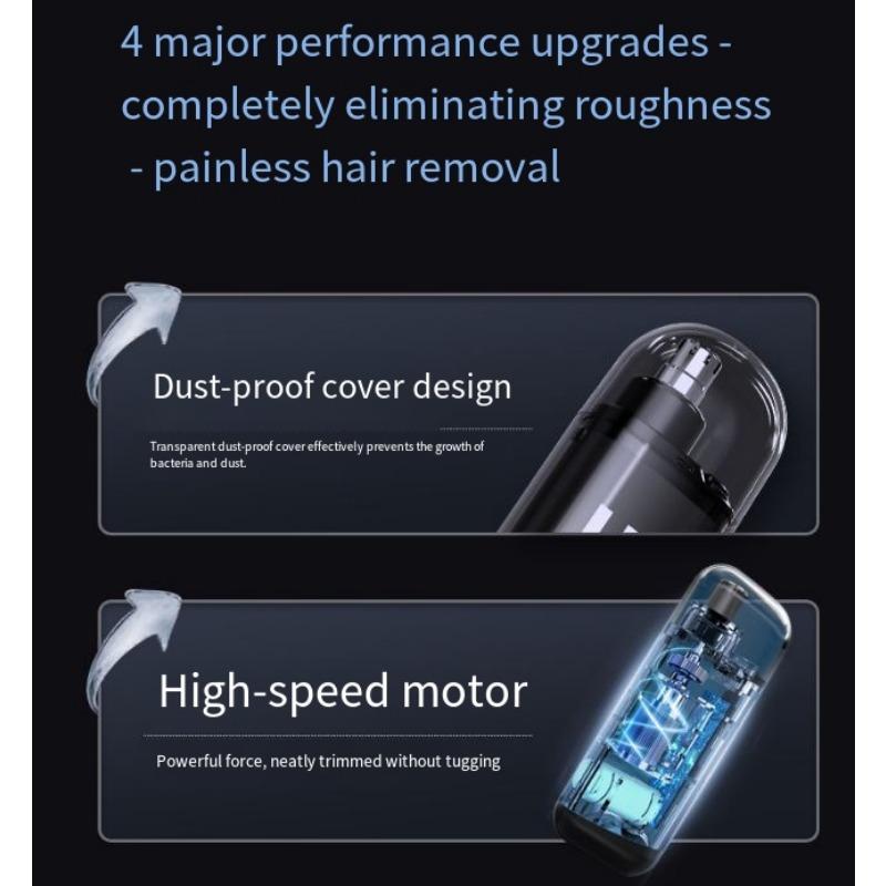 1PC Electric Nose Hair Trimmer Men's Rechargeable Clean Nose Hair Removal Scissors Shave Artifact Ear Hair Nasal Cavity