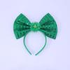 Irish Leprechaun Bowknot Hair Hoop Fashion Statement Karaoke Party Leprechaun for Irish Day Stage Photo Props