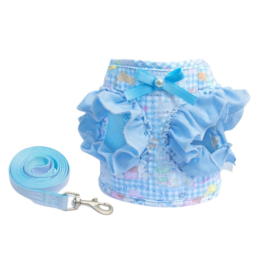 

Escape-Proof Dog Chest Strap Breathable Cat Harness Vest Durable Dog Harness and Leash Daily Use M