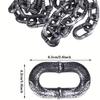Halloween Cosplay Prisoner & Guard Prop, Plastic Simulation Handcuffs Ankle Cuffs with Chain, Role Play Performance Decor
