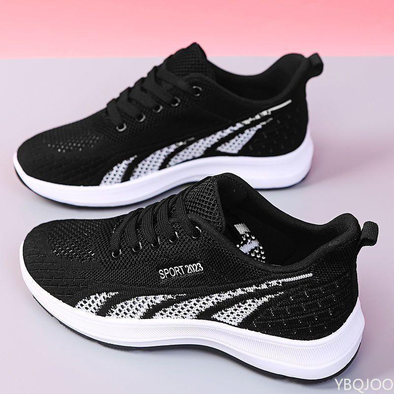 Fashion 2025 Breathable Sneakers Ladies Running Shoes Summer Light Mesh Air Cushion Women's Sports Shoes Outdoor Lace Up Training Shoe