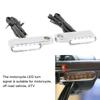 1 Pair Motorcycle LED Turn Signal Running Lights Retro Style Blinker Indicator Lamp Dual LED Light for ATV DC12V