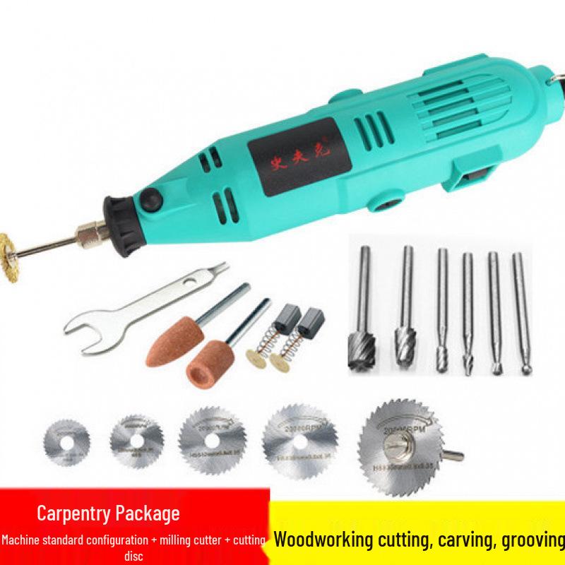 Copper Electric Grinder Pen for Wood, Jade, and Root Carving – Miniature Electric Drill and Grinding Tool