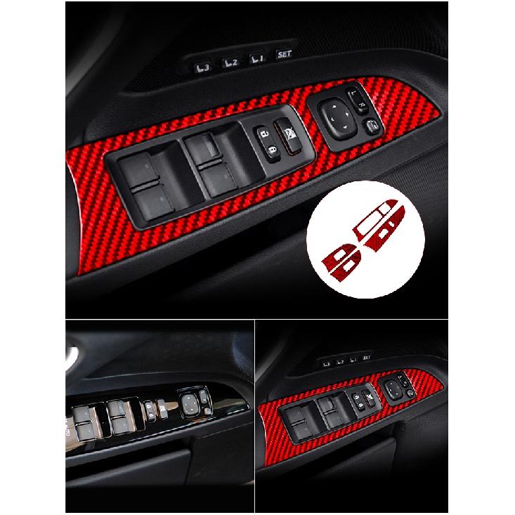 Pentru LEXUS IS250 300 350 2006-2012 Accesorii auto Interior Fibră de carbon Start Cercle TRC Comutator Wait Red Stickers