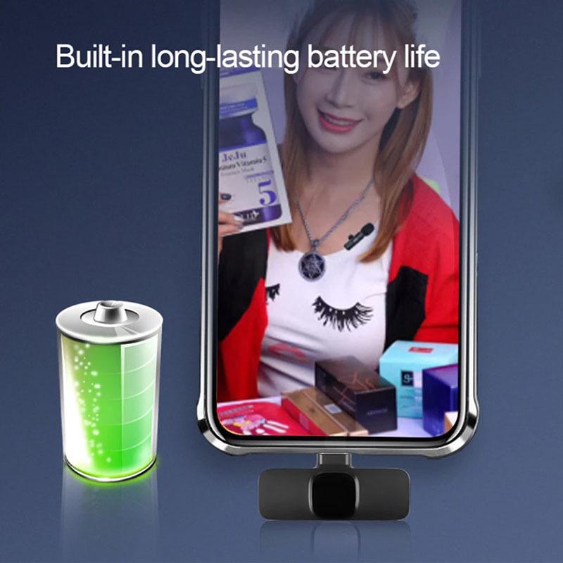 Portable Wireless Lavalier Microphone for Audio & Video Recording – Mini K1