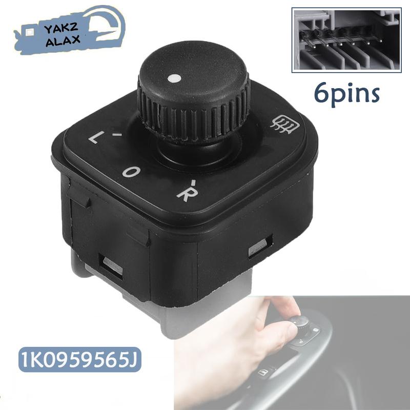1K0959565J for Volkswagen Jetta Golf mk5 mk6 tiguan CC Passat B6 B7 Rear View Mirror Switch Adjustment Knob Car Accessories