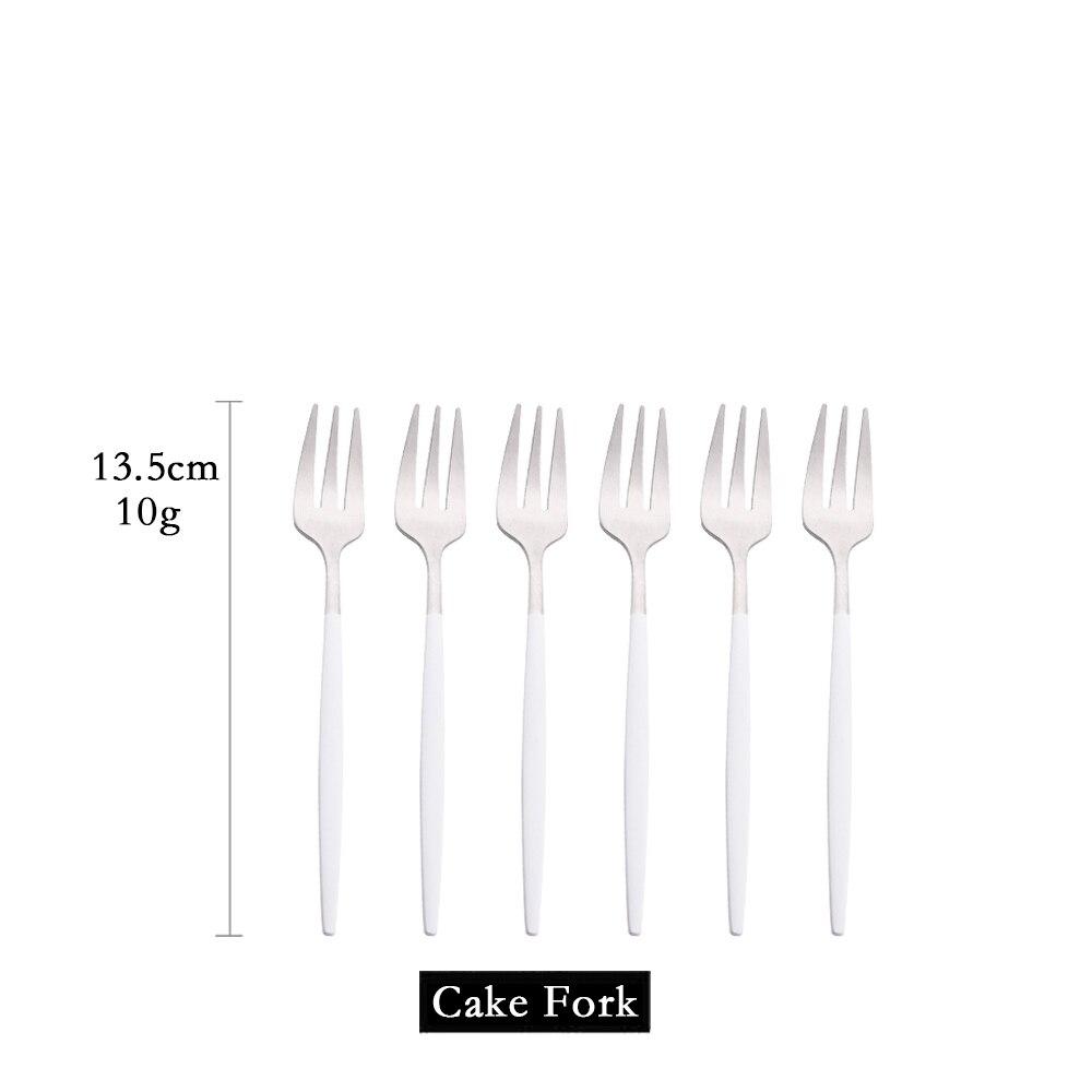 

Набір міні-вилок для фруктового торта з нержавіючої сталі з 6 предметів. Набір вилок для чаю та фруктів. Десертна виделка. Біле золото. Маленька виделка для салату. Столовий посуд срібний/білий