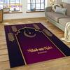 Tappetino in poliestere con mandala per preghiera musulmana islamica, ideale per soggiorno, camera da letto e decorazione per la casa, antiscivolo, perfetto come regalo per il divano.