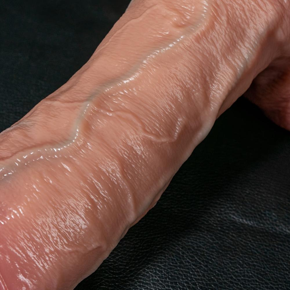 Großer realistischer Dildo mit Saugnapf – Weiches Flüssigsilikon, dickes Design für G-Punkt- & Analstimulation, Erwachsenenspielzeug für Frauen, Männer & Paare