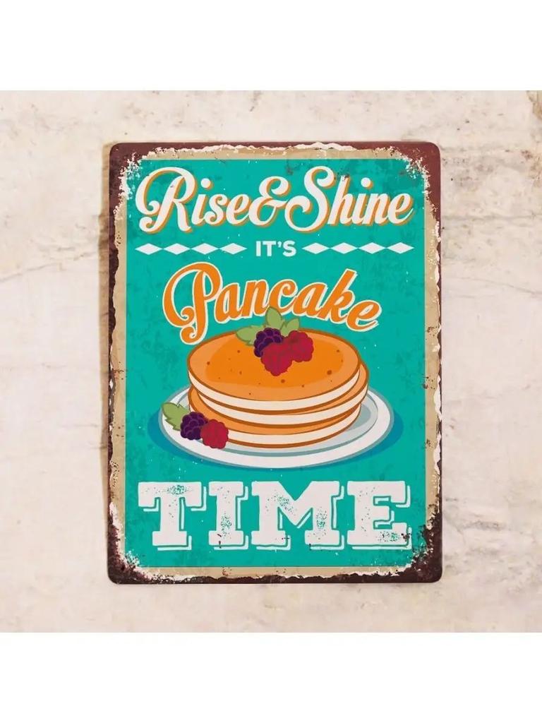 Love Pizza Tin Sign 20x30cm, Retro Diner Wall Art Decor