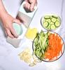 Slicer for Kitchen with Slide-On Hand Guard - Vegetable Chopper, Potato/Onion/Garlic Slicer, Kit