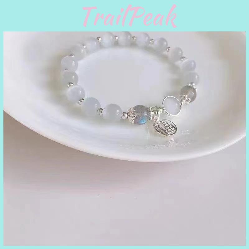 Elegant Cat's Eye Crystal Bracelet For Women Vintage Alloy Design Summer 2024