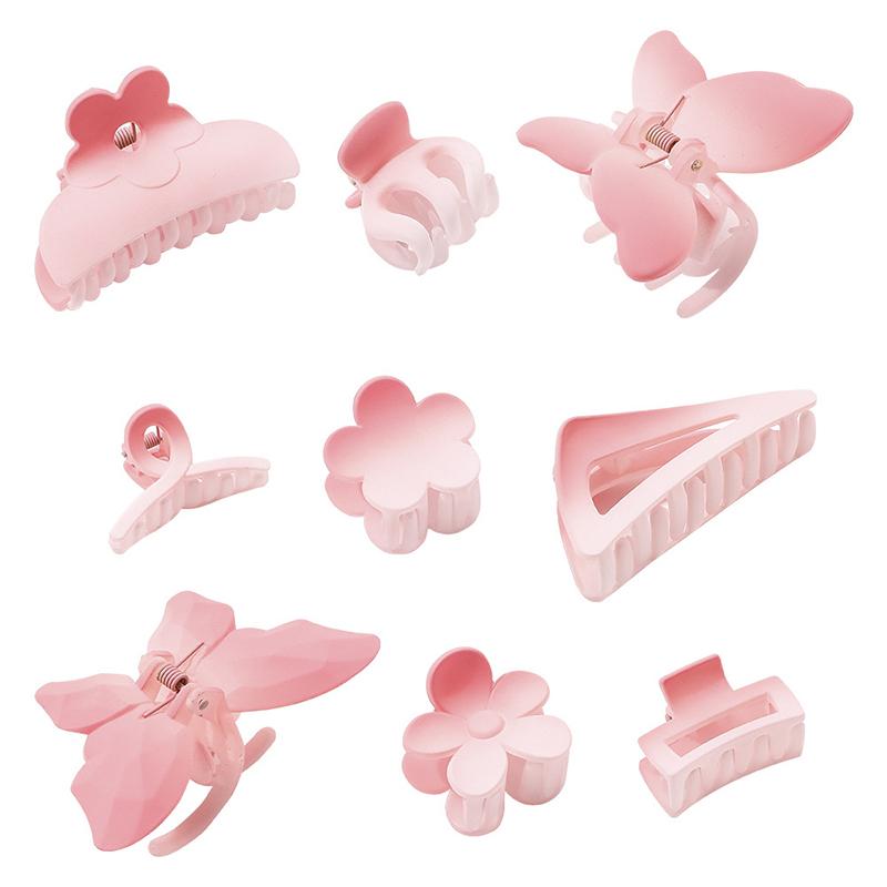 Cherry Blossom Hair Clip Frosted Grab Clip Fresh Versatile Shark Clip Pan Hair Grab Jewelry