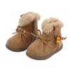 Winter Baby Snow Boots   Little Kids Non-Slip  Toddler Girls Shoes Warm Leather Lamb Wool Plush