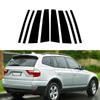 8 pezzi Adatti per BMW X3 E83 2004-2007 2008 2009 2010 Montanti Pilastri Nero Lucido Finestrini Laterali Porte Striscia Decorativa Set Decorazione