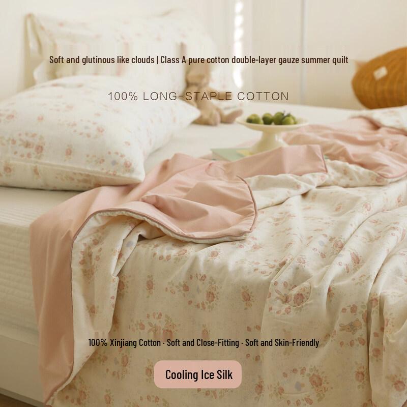 Alice Rabbit Double-Layer Ice Yarn Summer Cooling Quilt