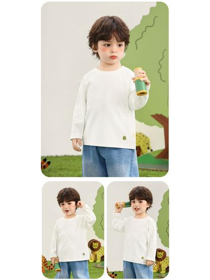 Kaka Panda Jungen & Mädchen Langarm Frühlingstop - Kindersportunterwäsche für Frühling/Herbst