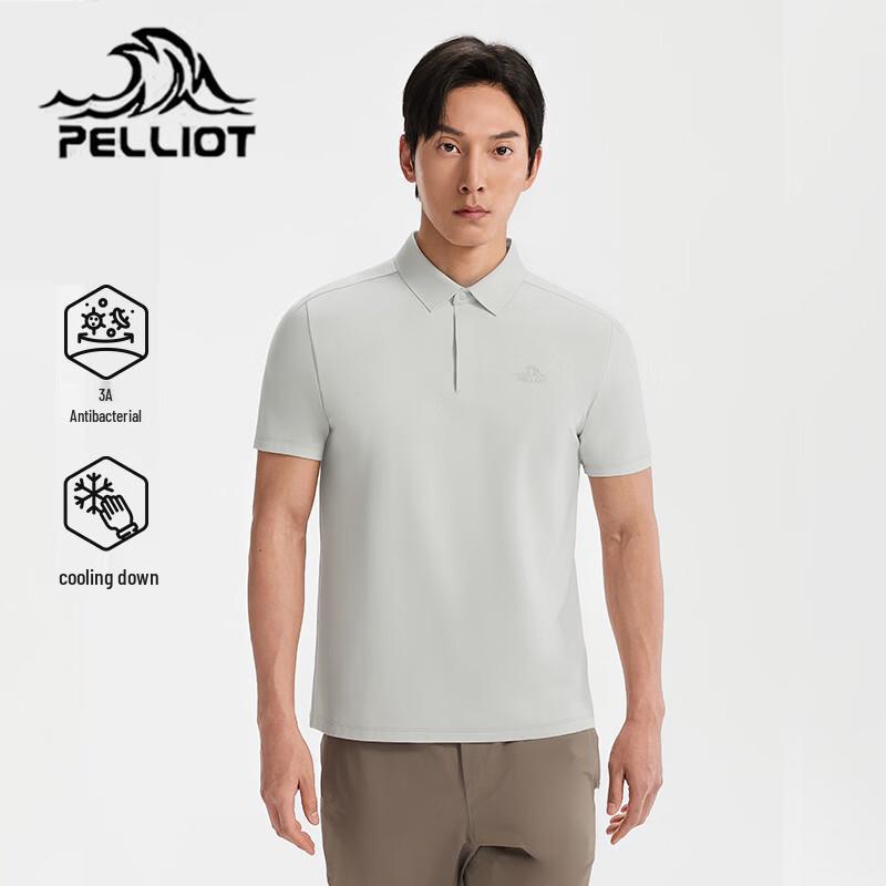 

Pelliot Men s Short-Sleeve Sport Polo Shirt XL