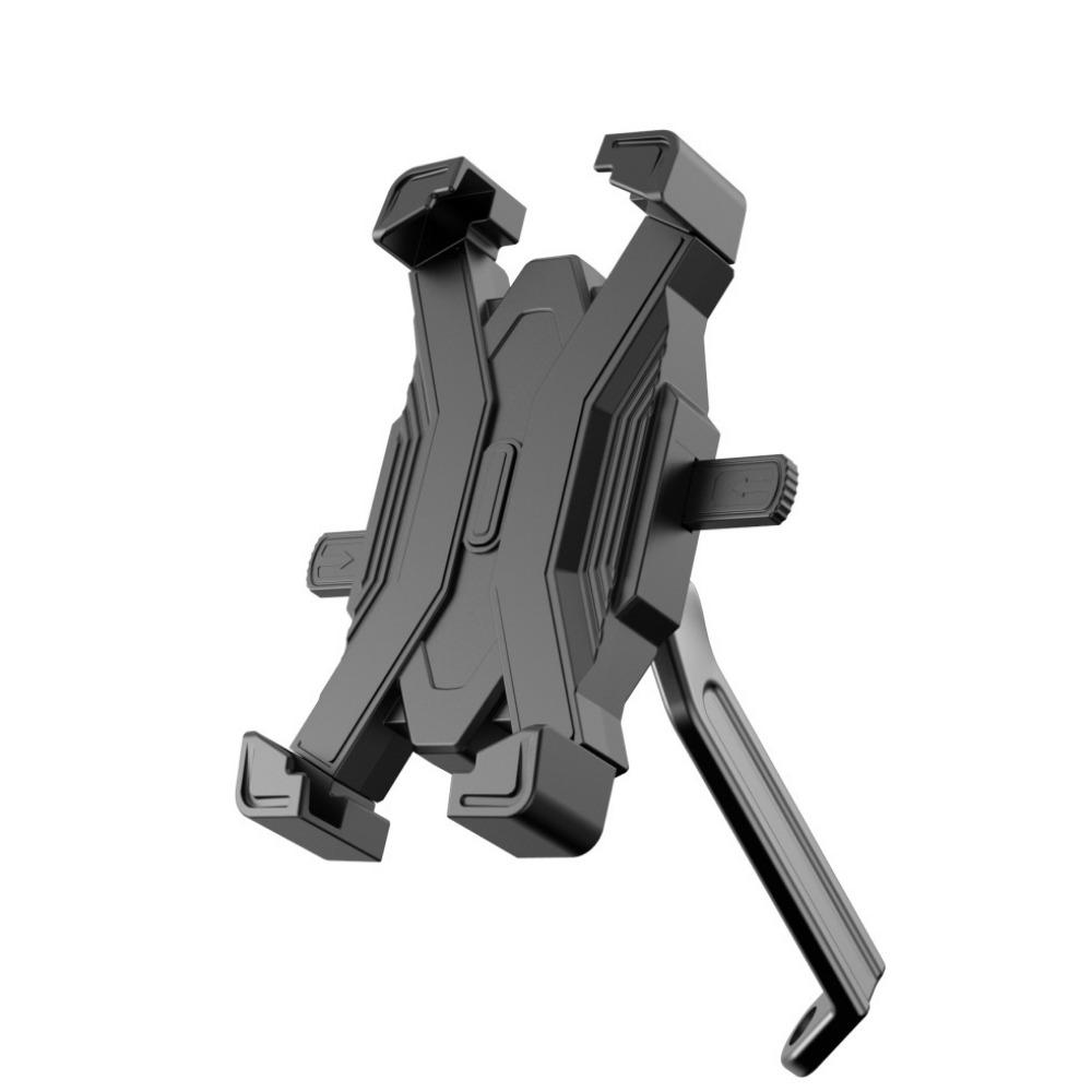 

New electric motorcycle mobile phone holder automatic locking cycling locomotive mobile phone navigation metal holder