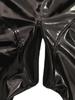 Sexy Zentai Faux Latex Leather Hollow Out Breast Jumpsuit Wetlook Exotic Cosplay Full Body Bodysuit Elastic Shaping Tights