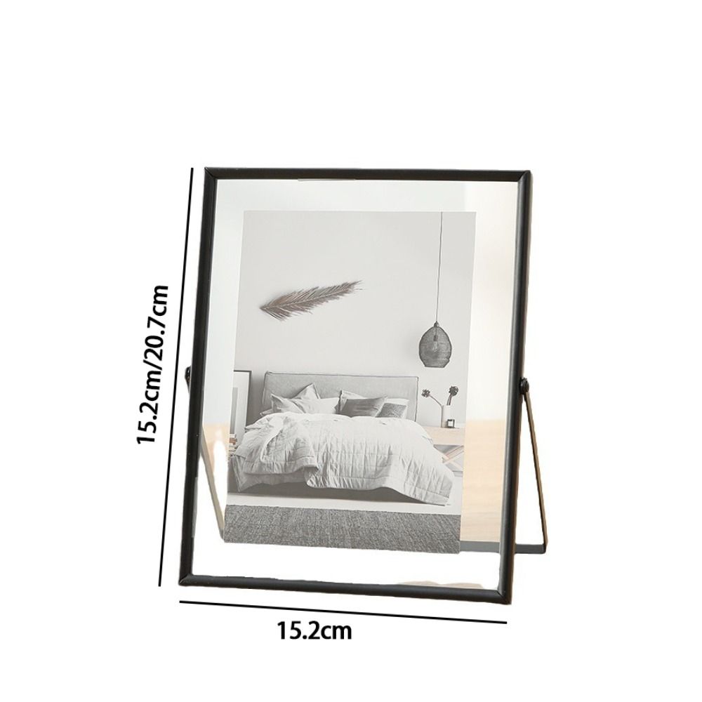 4/6Inch Storage Frame Rectangle Picture Frame Durable Metal Photo Frame  Home Desktop Decoration