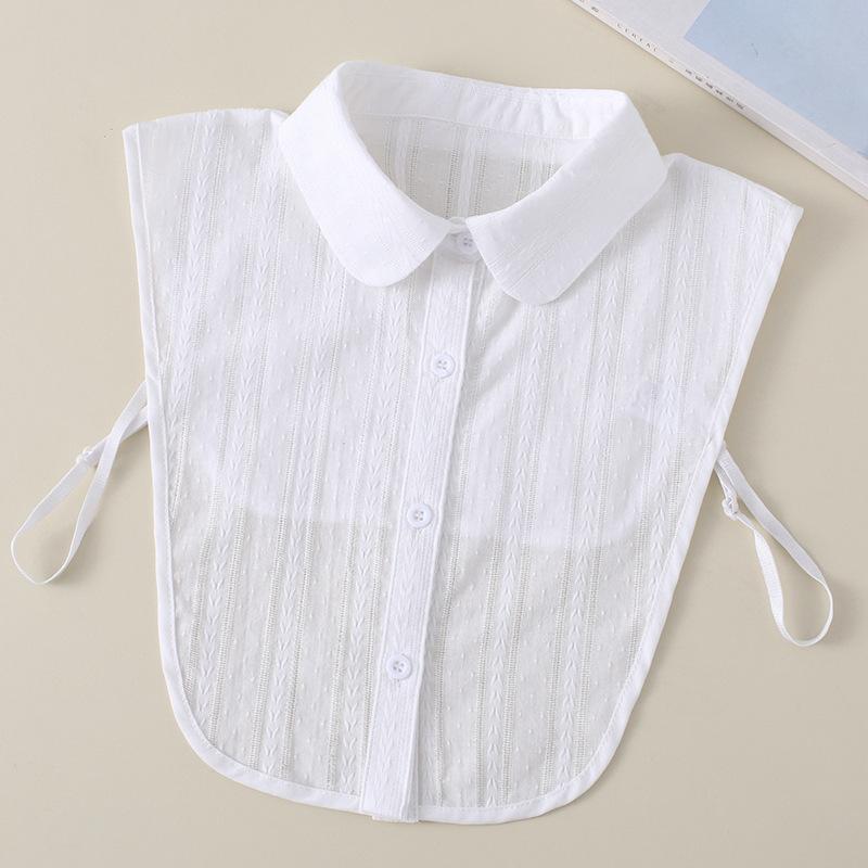 

Поддельный воротник Женский воротник Жаккардовый поддельный воротник Круглый вырез Грибковая кромка Поддельный воротник-стойка Хлопковый кружевной воротник B504