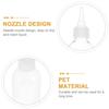 Set of 15 oz Clear Squeeze Bottles with Nozzles Refillable Applicator Bottles for Convenient for Dispensing 2.99 - Liquids, Inks, Adhesives, etc. -