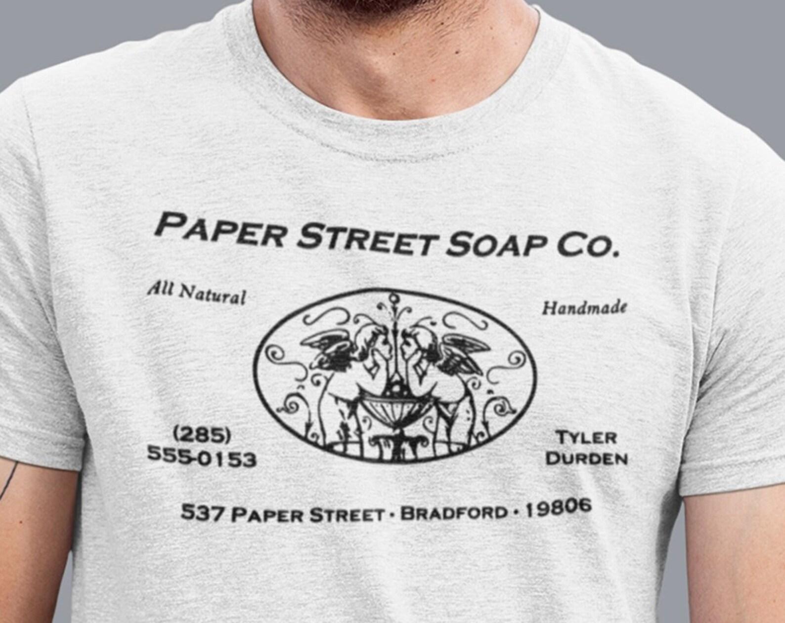 Paper Street Soap Company Shirt, Fight Club Shirt, Funny Tyler Durden T-shirt, Vintage Movie Shirt, Soap Co. fight club inspired tee gift S