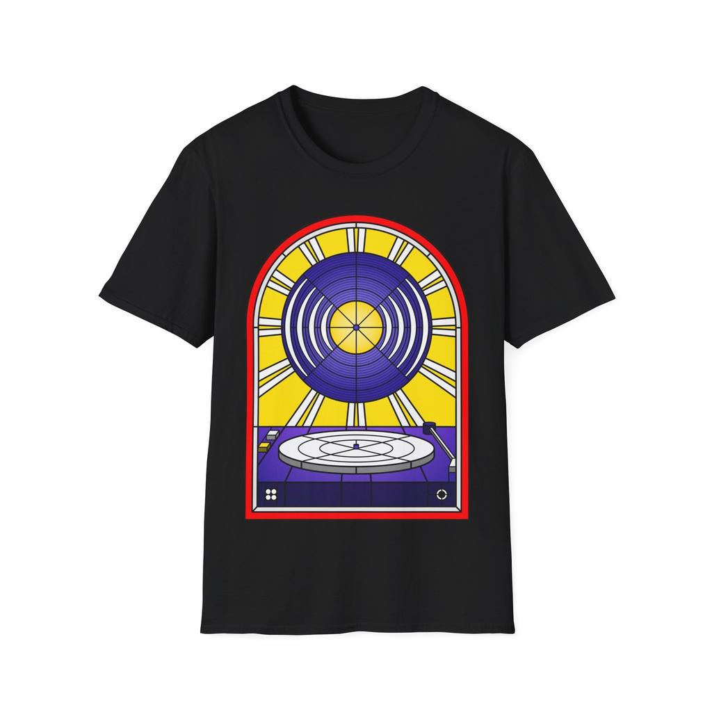 Album in Vinile Vetro Colorato T-Shirt Unisex, Maglietta Grafica per Amante della Musica - Maglietta Retro,