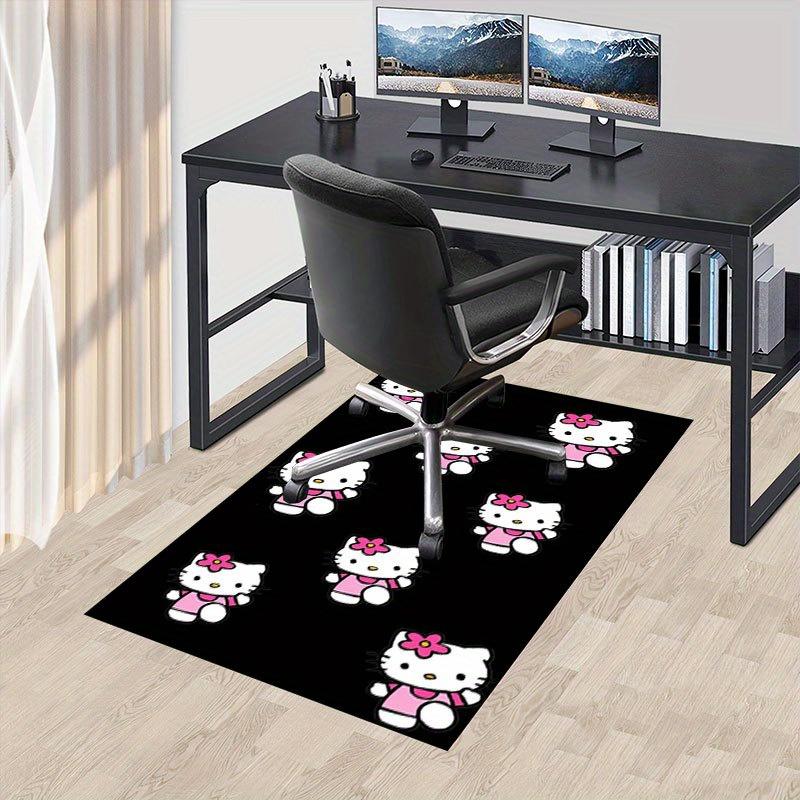 

1 шт. Sanrio Hello Kitty Ковер для офиса с принтом русалки Прямоугольный коврик под стол, Идеальный декор для гостиной, спальни, кухни, Нескользящий пол 60cm by 90cm
