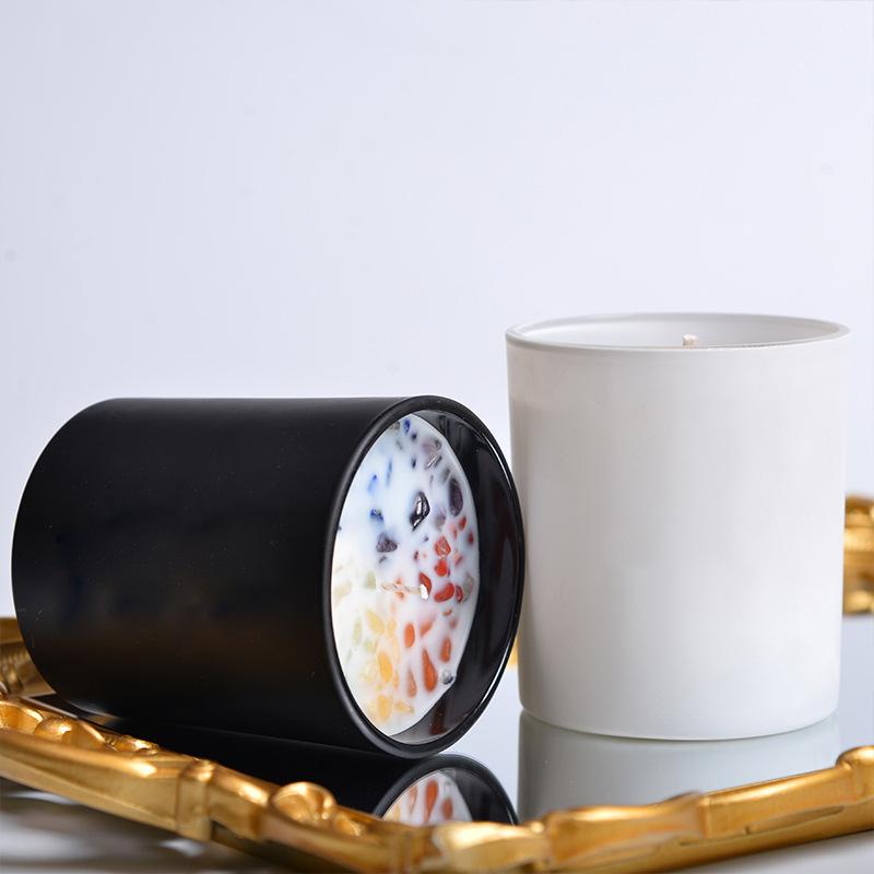 Scented Candle Frosted Colored Candle Cup Bedroom Ornaments Crystal Stone Scented Candle