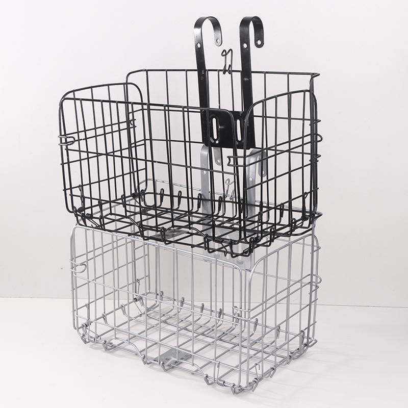 Mountain Bike Folding Storage Basket Bike Basket Front And Rear Hanging Thin Side Trailer Basket Bike Accessories Bike Basket