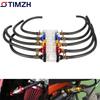 Universal 8mm Fuel Filter Set with 40CM Petrol Fuel Line Hose and 4 Clips For Motorcycle Motorbike GY6 Scooter Pit Dirt Bike ATV