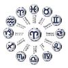 Copper Twelve Constellations Charm Round Bead DoItYourself Creative Beautiful Jewellery Gift Genuine Bracelet For Women Crafting
