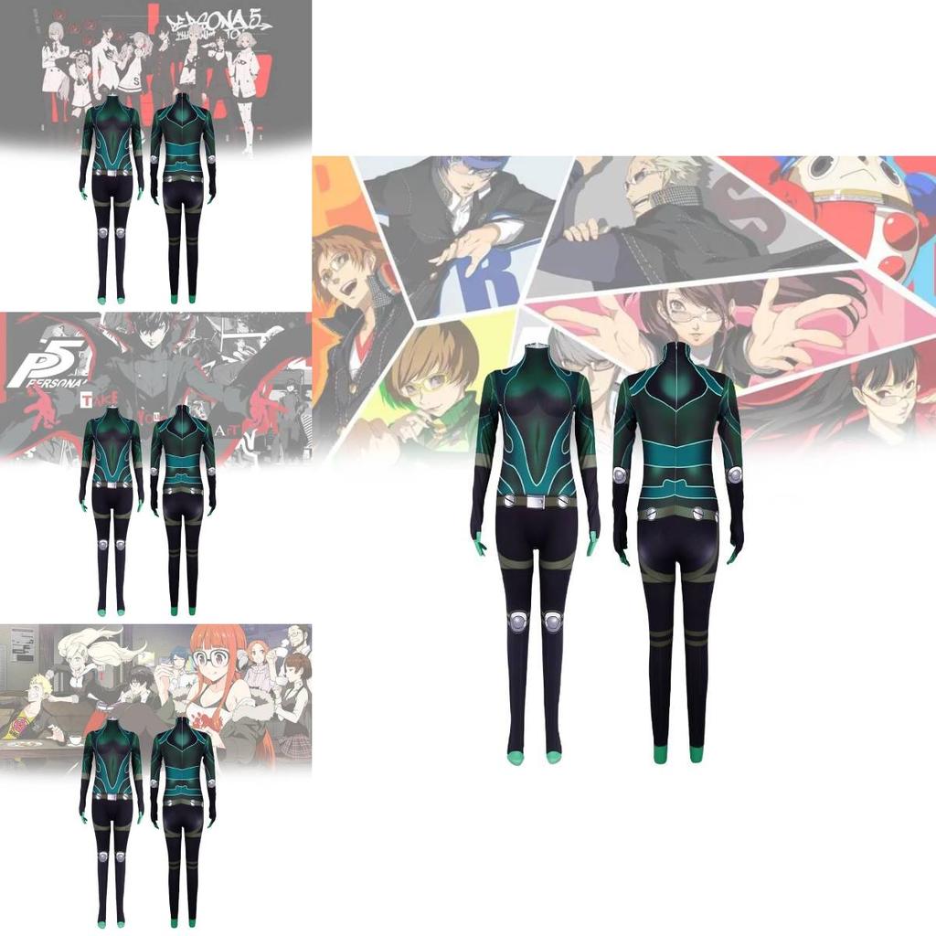 Persona 5 Navi Sakuna Cosplay Jumpsuit For Gaming Character Role Play Unisex