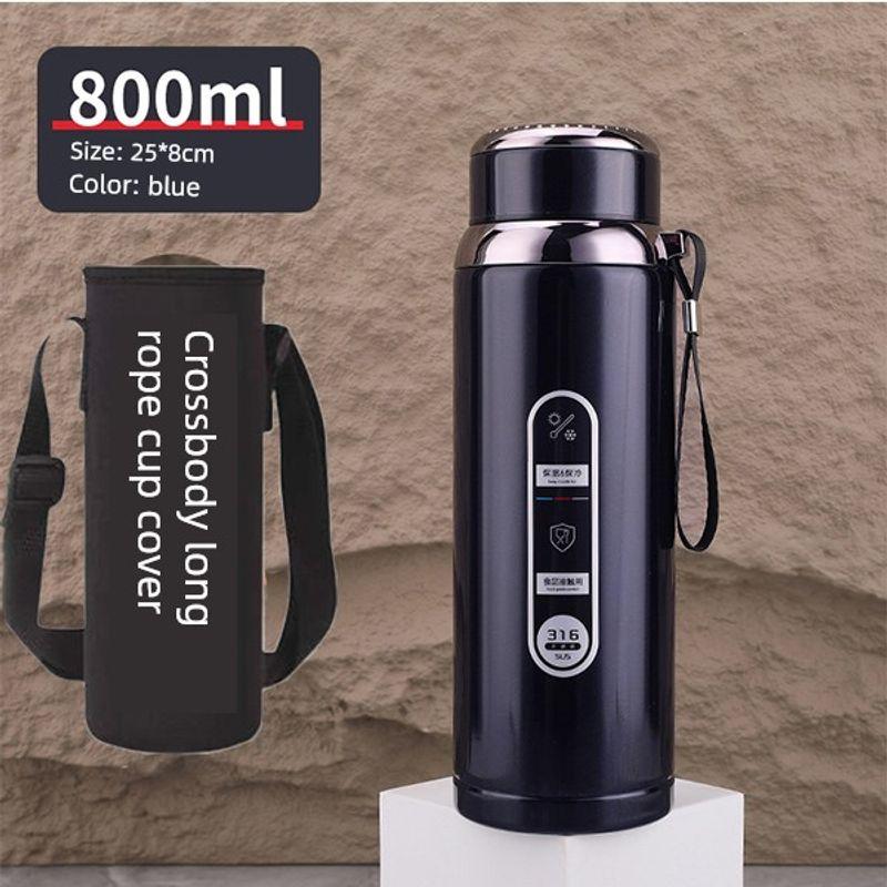 316 Steel Large-Capacity Thermos Cup for Men and Women with Filter Tea Cup Adult Business Portable Large Cup Gift Cup 600