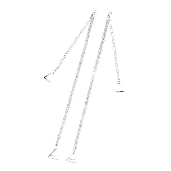 2Pcs Shoulder Chain Sexy Shiny Rhinestone Adjustable Bra Chain Party Body Jewelry Beach Vacation Accessories