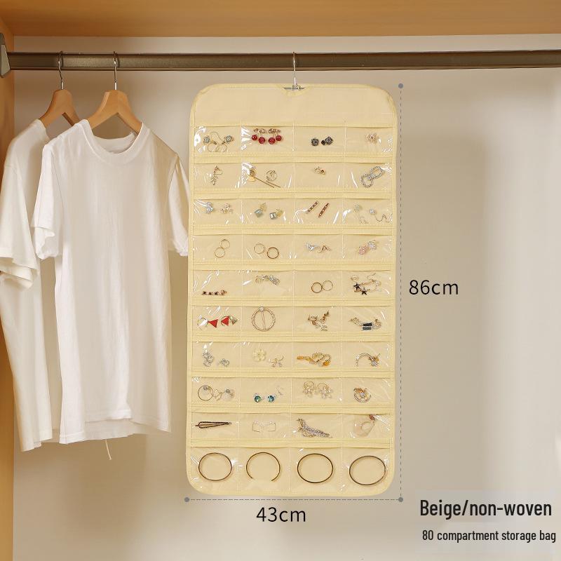 

Double-Sided Transparent Jewelry Organizer: Dustproof, Anti-Oxidation Hanging Wardrobe Bag