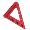 Carpenter Square Aluminum Alloy Triangle Hole Scribing Ruler for Classroom Workshop Office