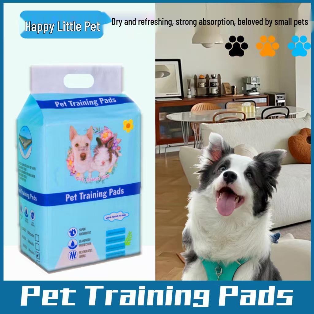 100-Piece Thickened Absorbent Pet Diaper Pads for Cats and Dogs