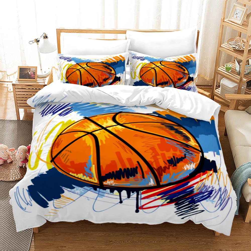 Basketball Bedding Set Single Twin Full Queen King Size Sports Bed Set Aldult Kid Bedroom Duvetcover Sets 3D Print 011