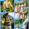 Portable Waist Clip Fan Mini Hanging Neck Fans USB Rechargeable Fans Outdoor Working Camping Waist Fan With Power Bank LED Light