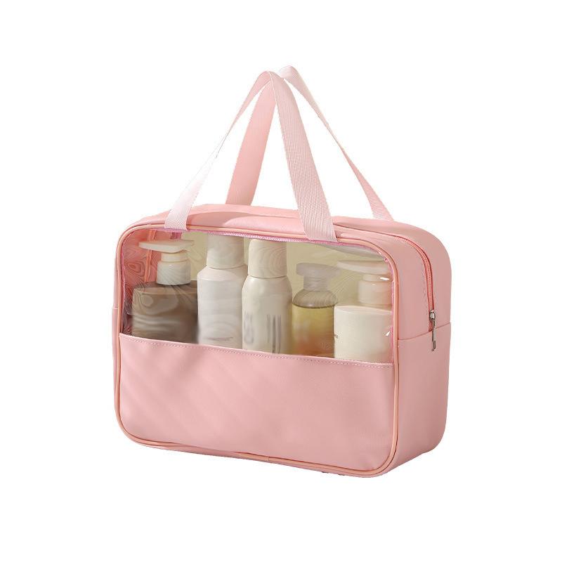 1Pcs Portable Travel Cosmetic Bag Women Transparent Makeup Bag Large-Capacity Bath Wash Bags Mountaineering Bag Christmas Gifts
