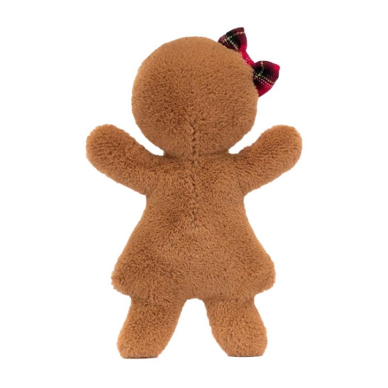 JELLYCAT Christmas Gingerbread Ruby Medium Cute Doll Plush Figure 18cm Height