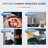 Portable Carbon Monoxide Detector for Travel, 120H Battery Safe Alert RV CO Detector Smoke Detector for Camping, Hotel Room Travelling Air Quality