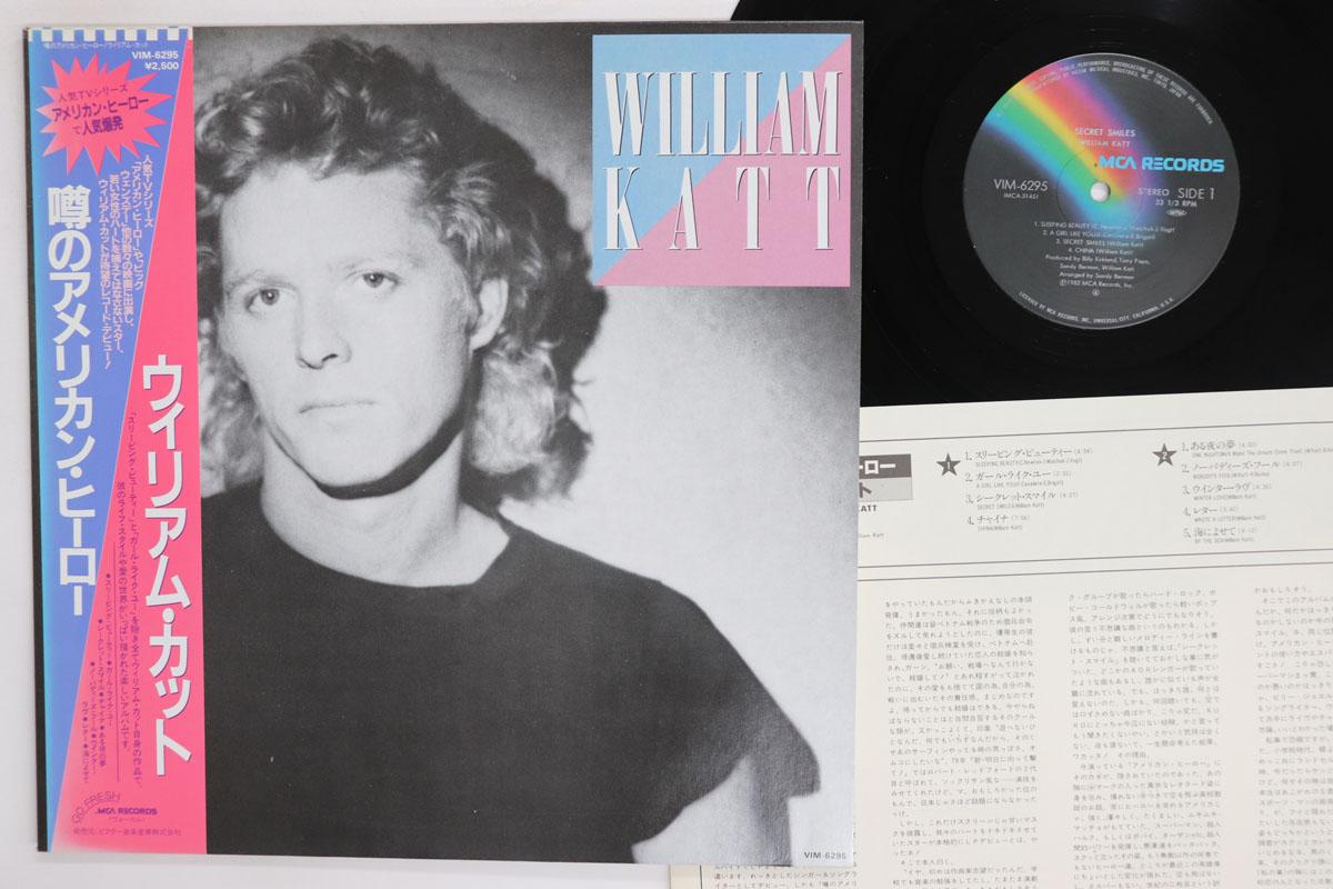 Виниловая пластинка WILLIAM KATT Secret Smiles VIM6295 MCA 1982 Япония Obi Рок Б/у