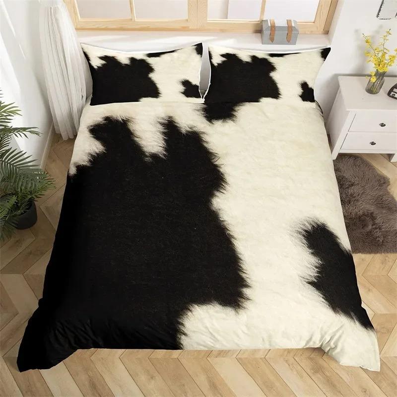 Sunflower Highland Cow Duvet Cover Western Farm Animal Bedding Set Cowhide Comforter Cover Microfiber Twin King Queen Bedclothes